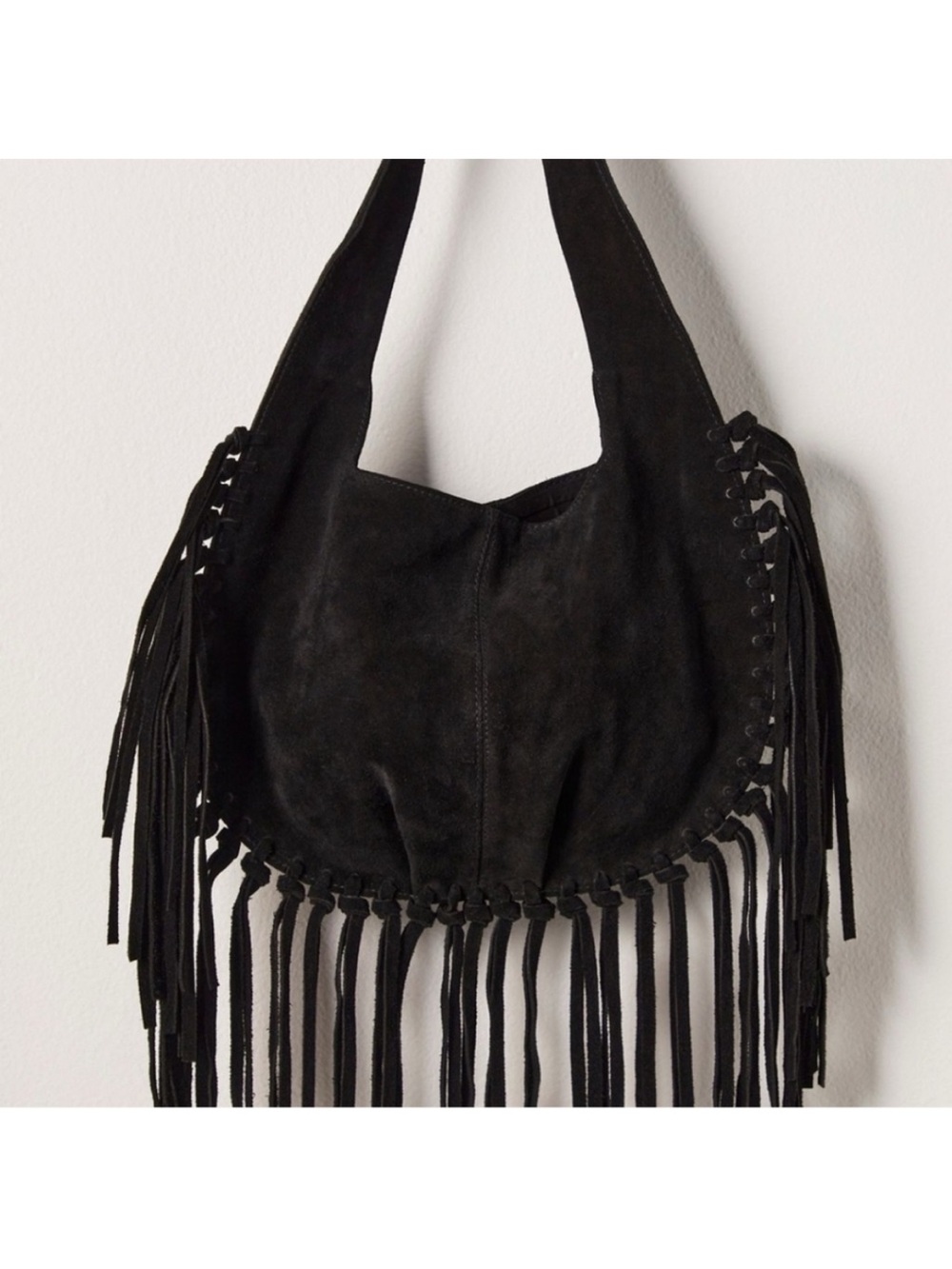 Free People Riley suede fringe bag BNWT
